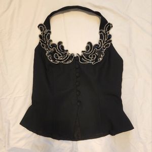 Vintage Beaded Vest Top